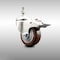 Service Caster 3 Inch 316SS Maroon Polyurethane Swivel 12mm Stem Caster Total Lock Brake SCC-SS316TSTTL20S314-PPUB-MRN-M1215 - alternate 3